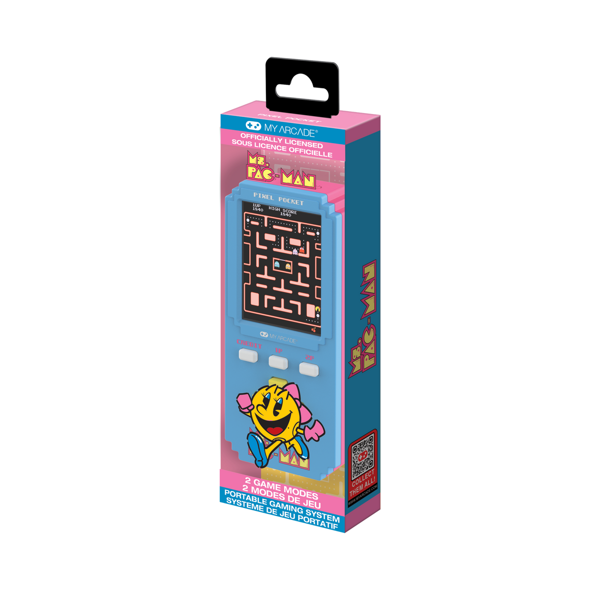 My Arcade Pixel Pocket Pro Ms. Pac-Man Portable Gaming System