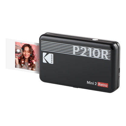 Kodak Mini 2 Retro Portable Photo Printer - Black