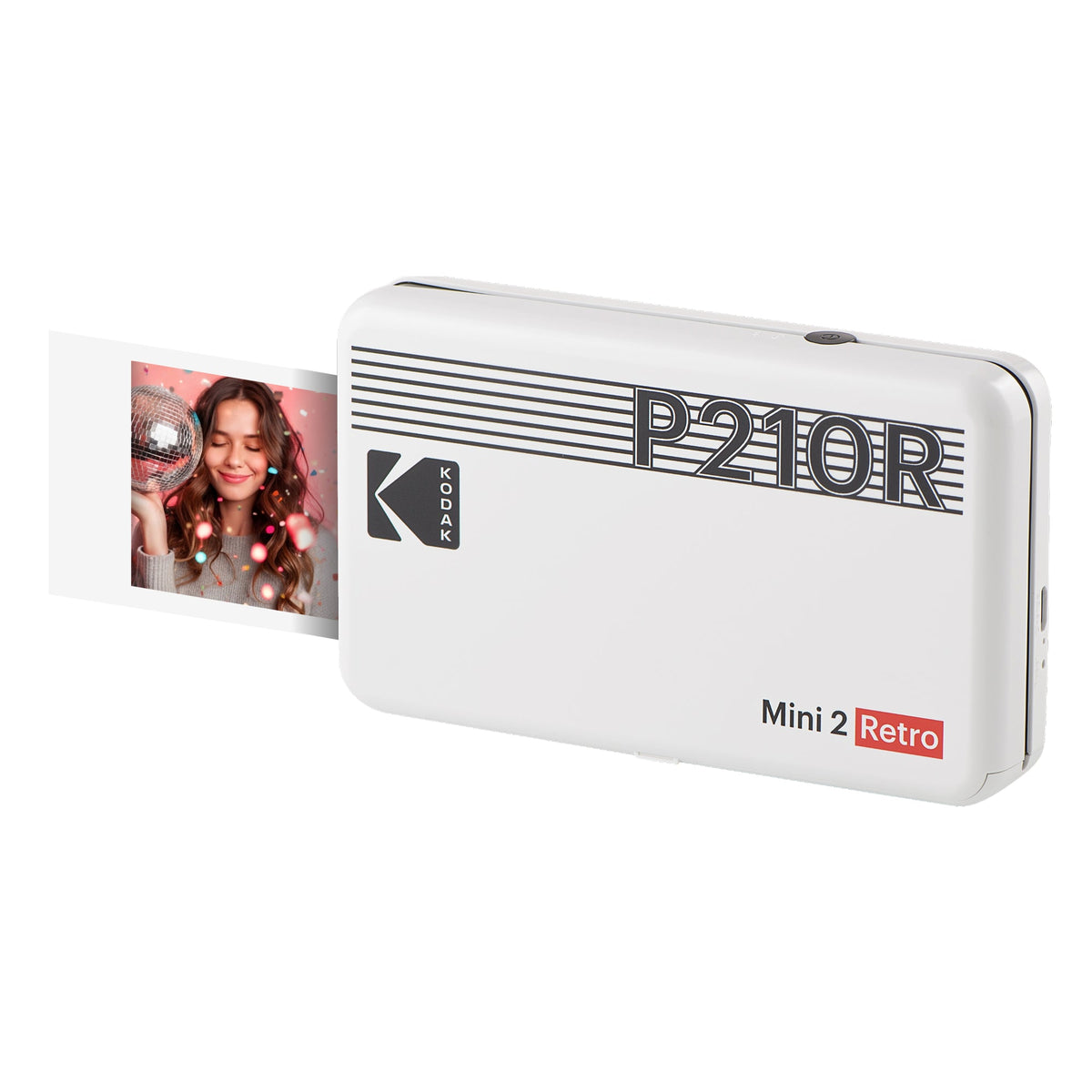 Kodak Mini 2 Retro Portable Photo Printer - White