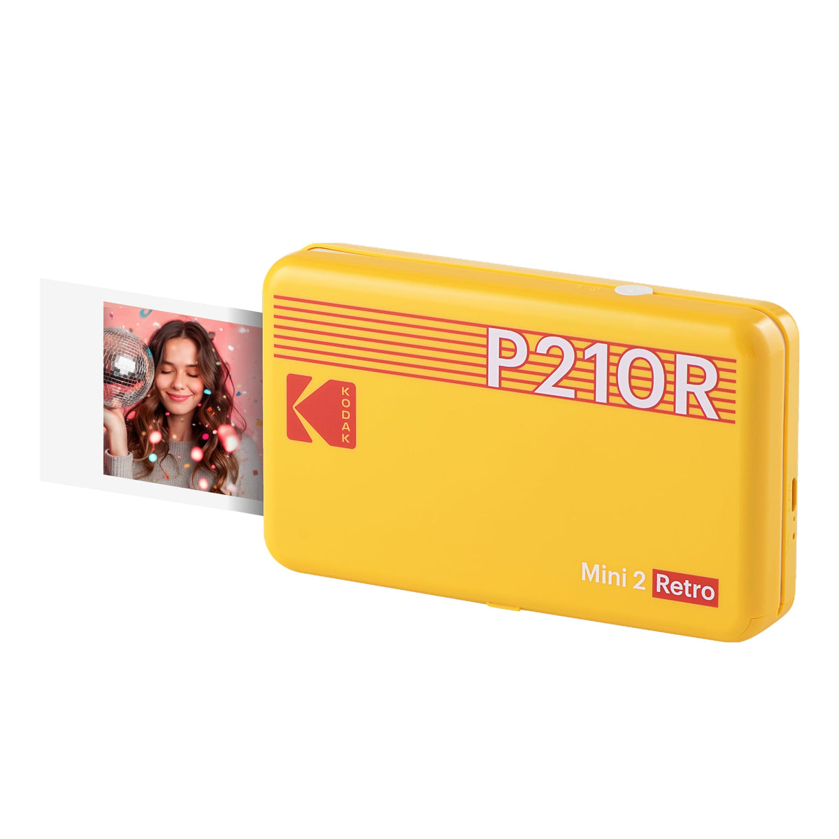 Kodak Mini 2 Retro Portable Photo Printer - Yellow