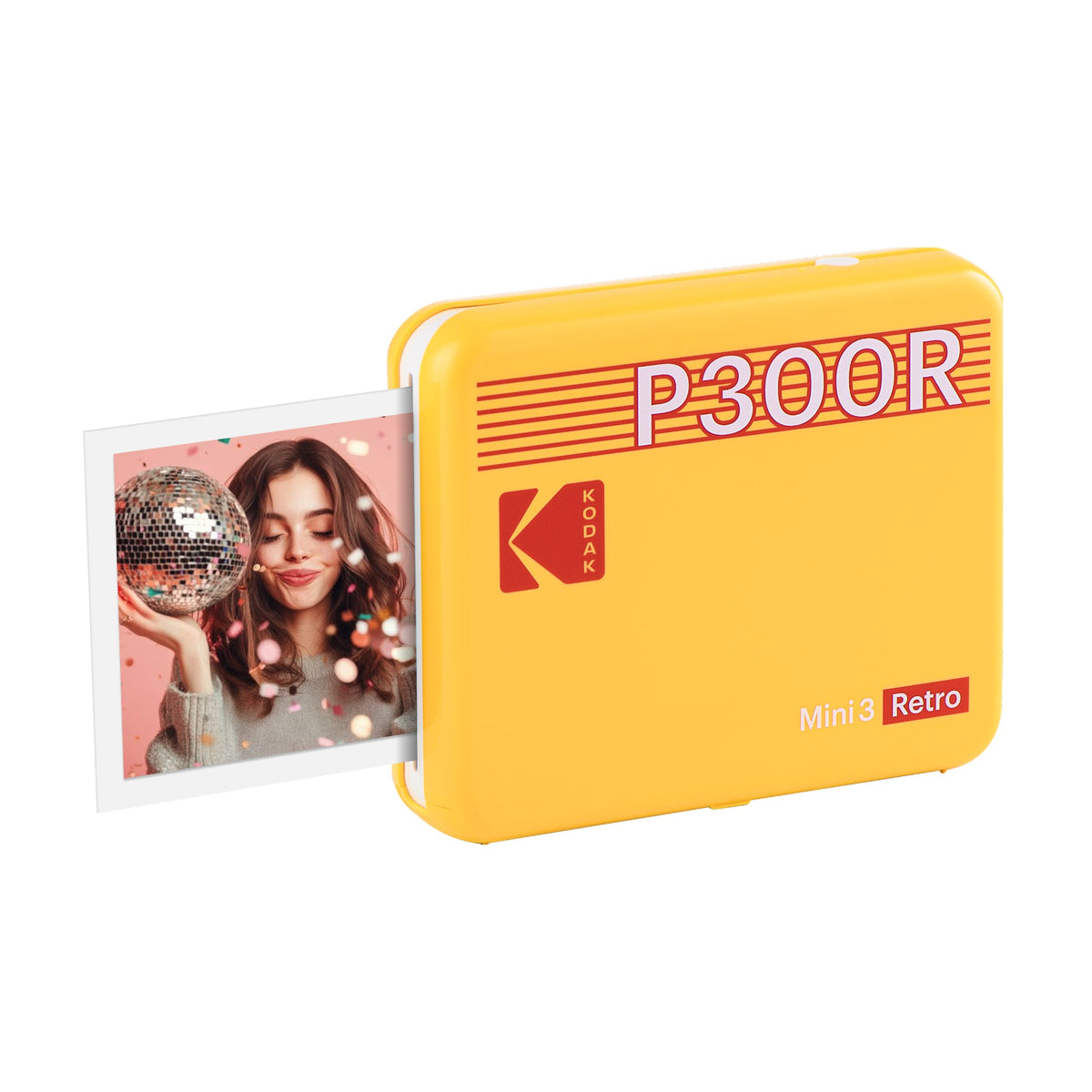 Kodak Mini 3 Retro Portable Square Photo Printer - Yellow