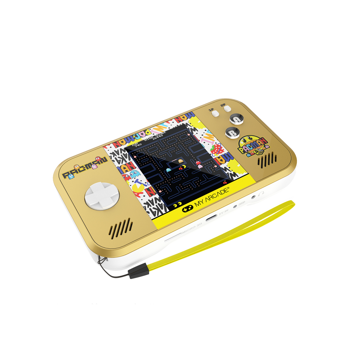 My Arcade Pocket Player Max Pac-Man 45th Anniversary Portable Gaming System (5 Games in 1)