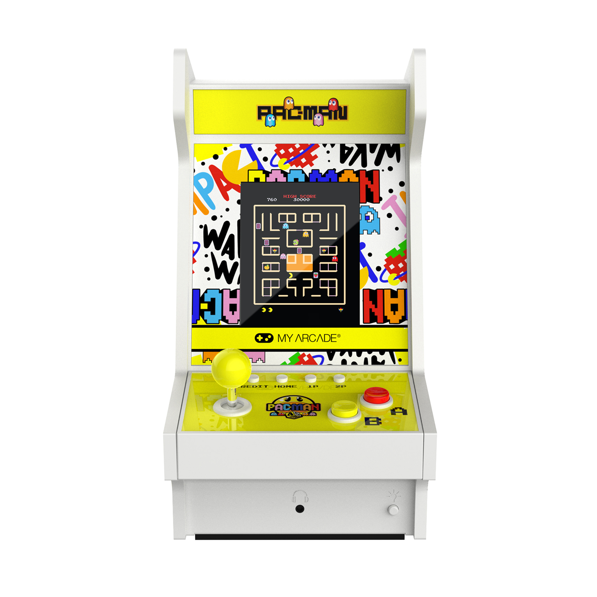 My Arcade Mighty Player 11" Pac-Man 45th Anniversary Portable Retro Arcade (5 Games in 1)