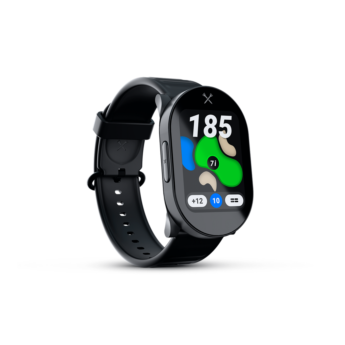 Blue Tees Golf Playmaker+ Touchscreen GPS Golf Watch - Black