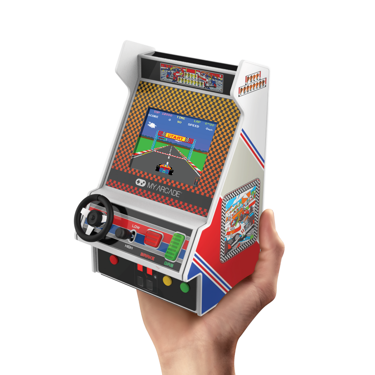 My Arcade Racing Player 7.5" Pole Position Portable Retro Arcade