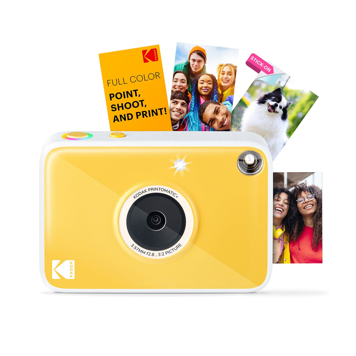 Kodak Printomatic+ Instant Print Digital Camera - Yellow