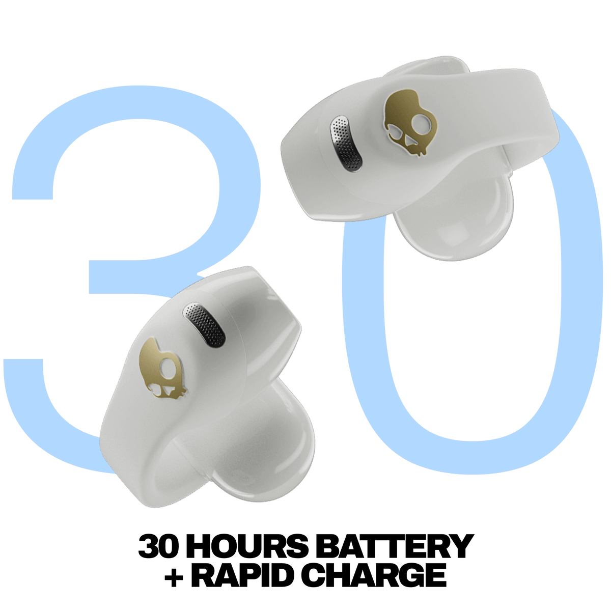Skullcandy Push 720 Open-Ear True Wireless Earbuds - Bone/Gold