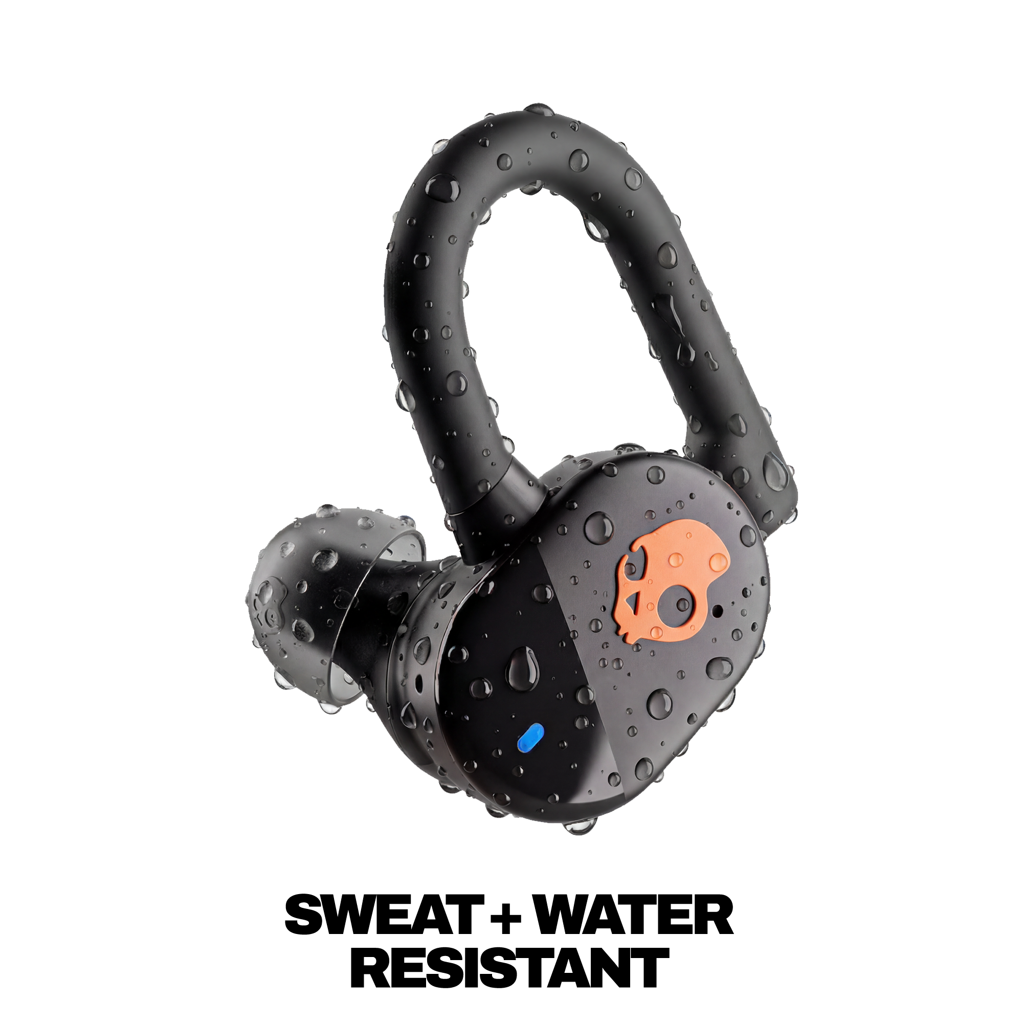 Skullcandy Push Play Active True Wireless Sport Earbuds - Black/Orange