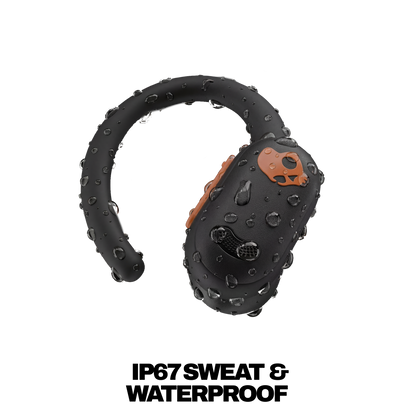 Skullcandy Push ANC Active True Wireless Sport Earbuds - Black/Orange
