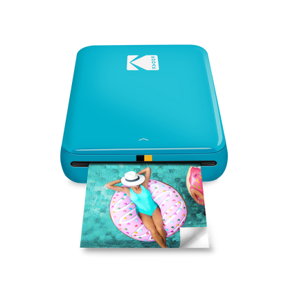 Kodak Step Wireless Mobile Photo Printer, 2x3 Zink Prints - Blue
