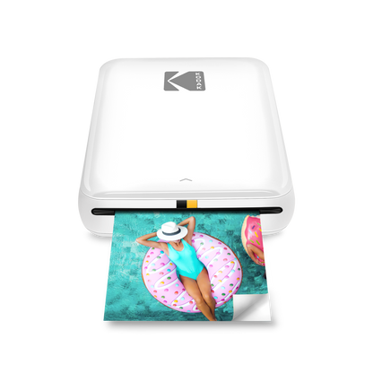 Kodak Step Wireless Mobile Photo Printer, 2x3 Zink Prints - White