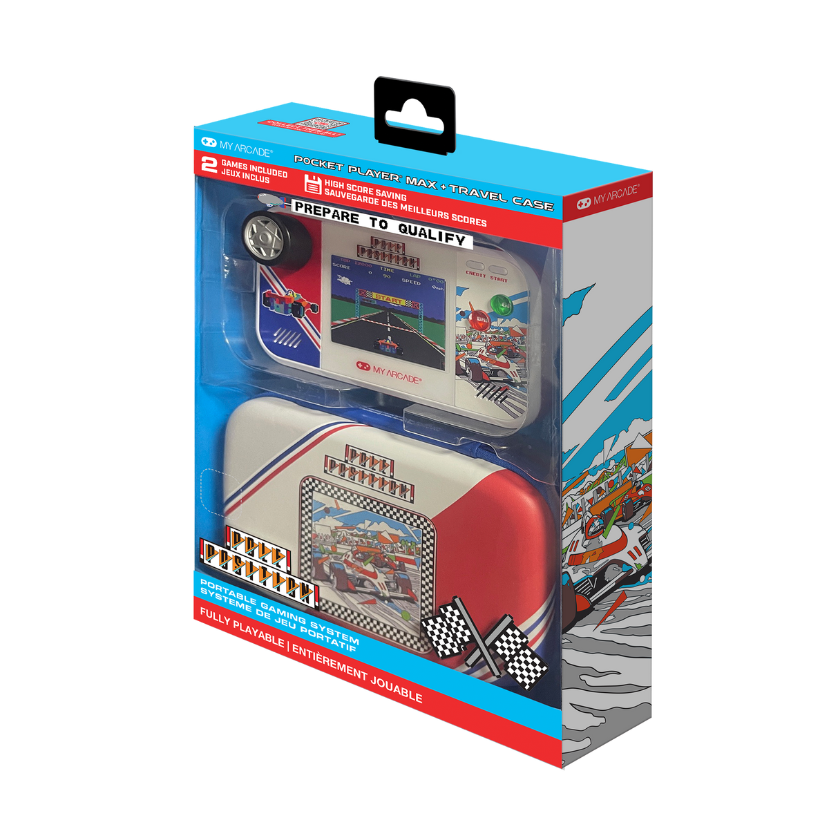My Arcade Pocket Player Max Pole Position Portable Gaming System (2 Games in 1)