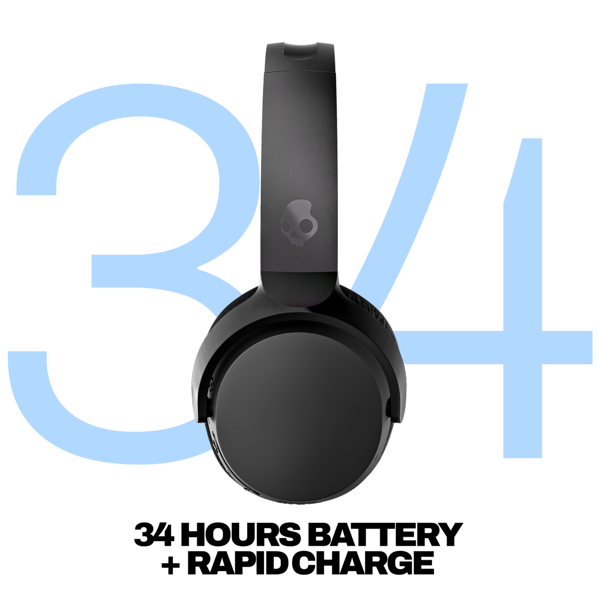 Skullcandy Riff Wireless 2 On-Ear Bluetooth Headphones - True Black