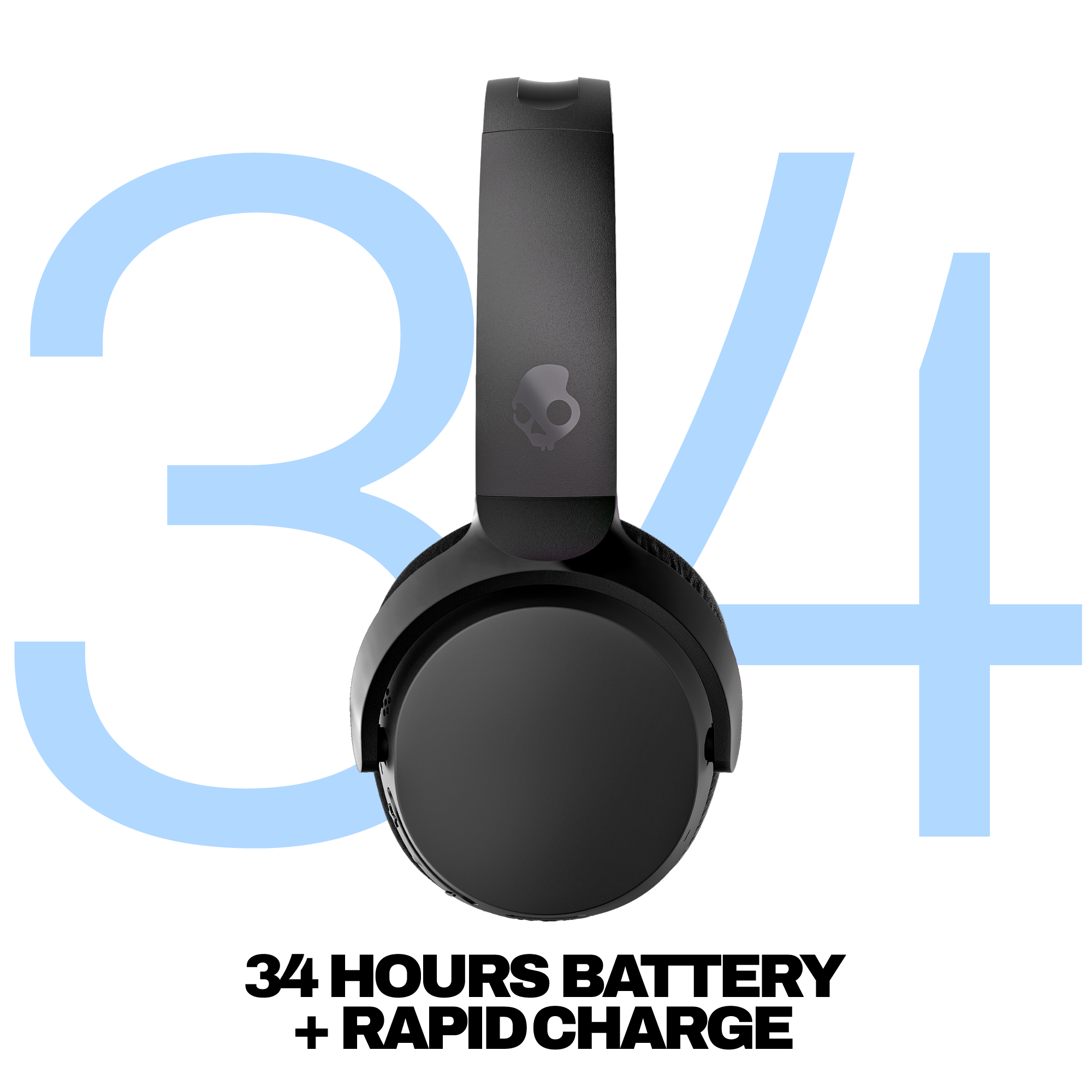 Skullcandy Riff Wireless 2 On-Ear Bluetooth Headphones - True Black