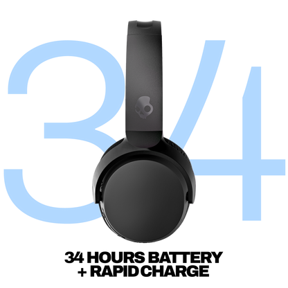 Skullcandy Riff Wireless 2 On-Ear Bluetooth Headphones - True Black