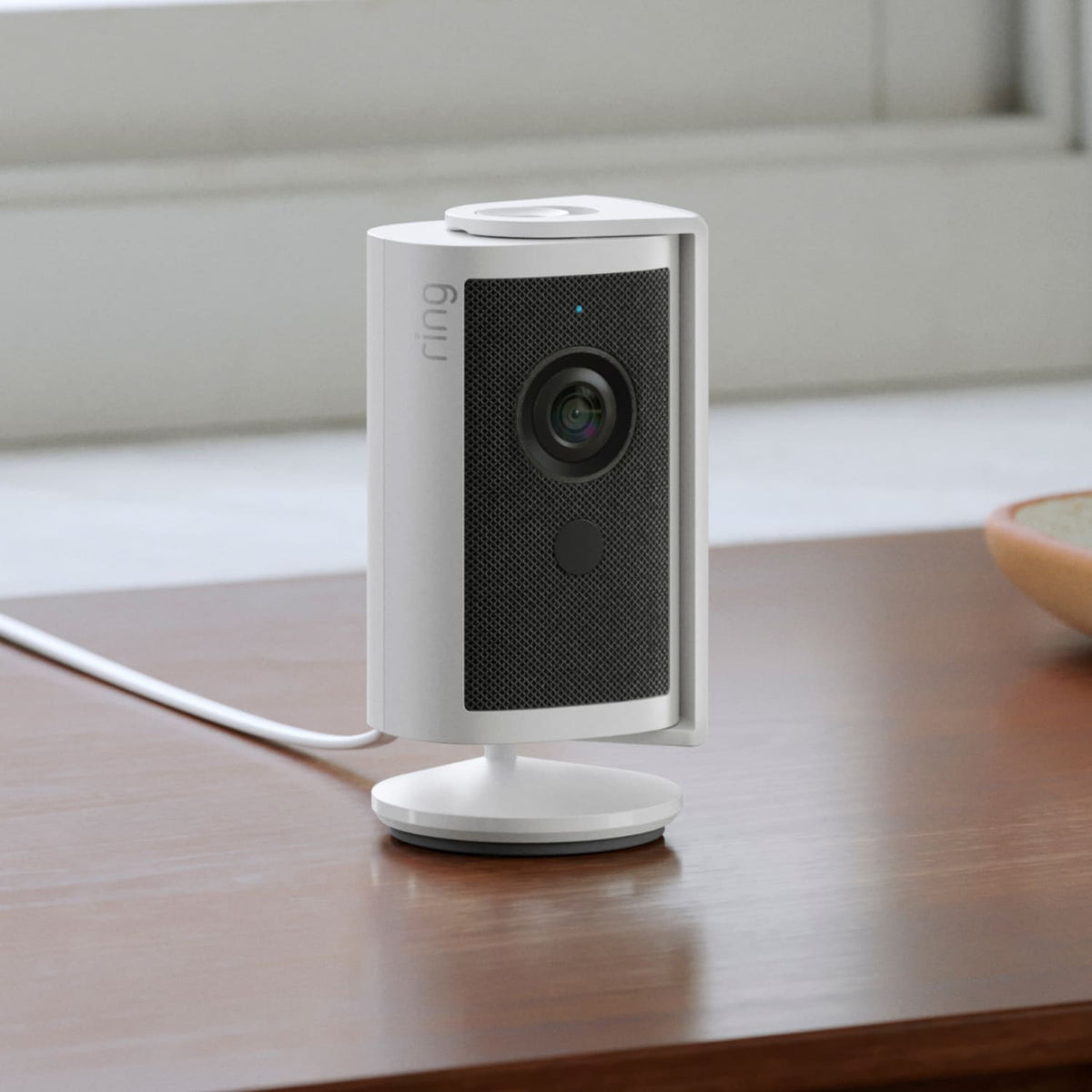 Ring Indoor Cam 4K Plug-In Security Camera - White