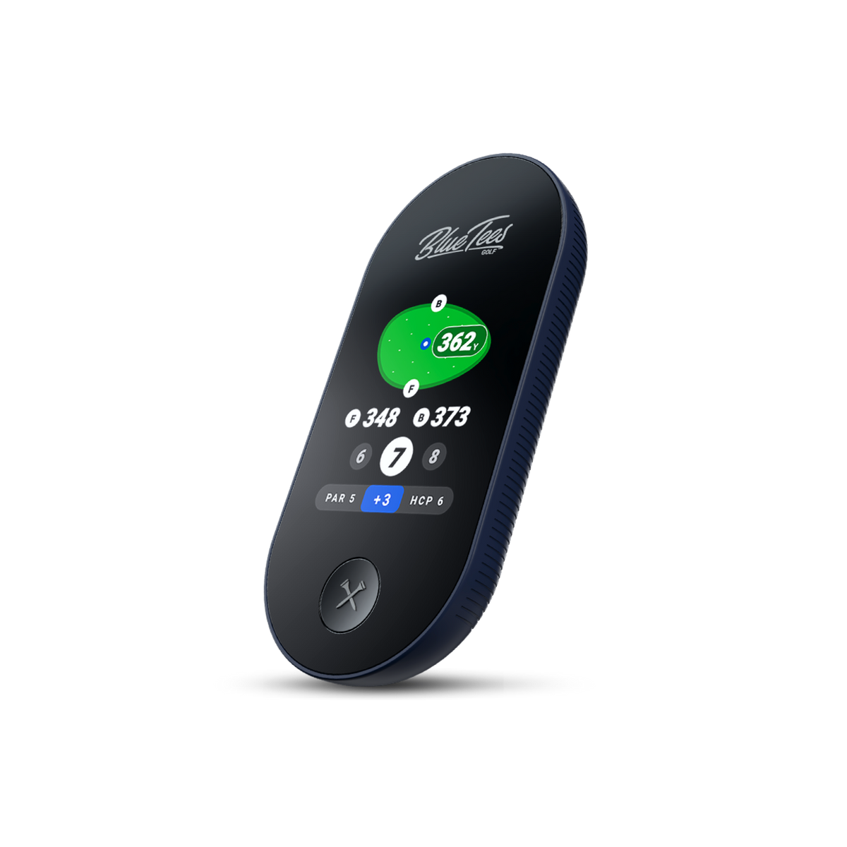 Blue Tees Golf Ringer Magnetic GPS Golf Handheld with Touch Screen - Blue