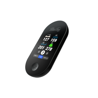 Blue Tees Golf Ringer Magnetic GPS Golf Handheld with Touch Screen - Black