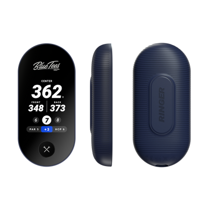 Blue Tees Golf Ringer Magnetic GPS Golf Handheld with Touch Screen - Blue