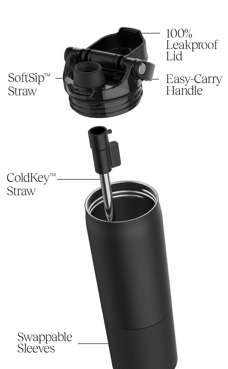 BruMate Rise 25 oz Leakproof Insulated Water Bottle