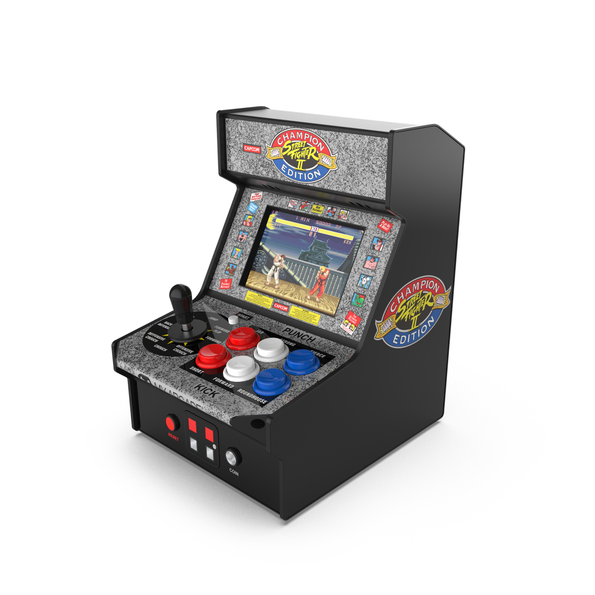 My Arcade Micro Player 7.5" Street Fighter II Champion Edition Collectible Arcade - 6 Piece Tray