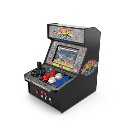 My Arcade Micro Player 7.5" Street Fighter II Champion Edition Collectible Arcade - 6 Piece Tray