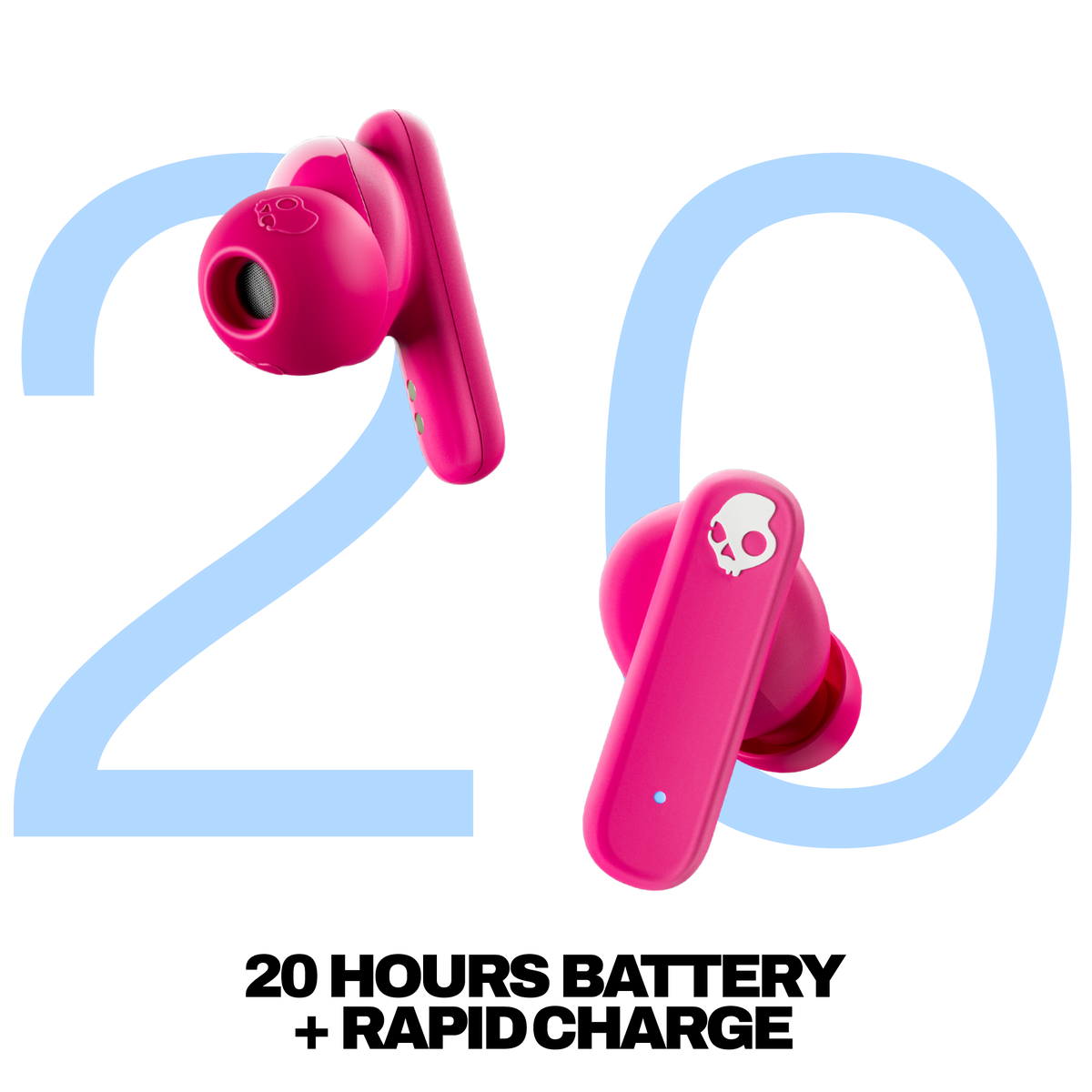 Skullcandy Smokin Buds True Wireless Earbuds - Pink