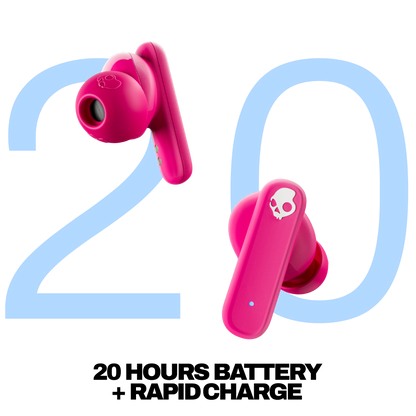 Skullcandy Smokin Buds True Wireless Earbuds - Pink