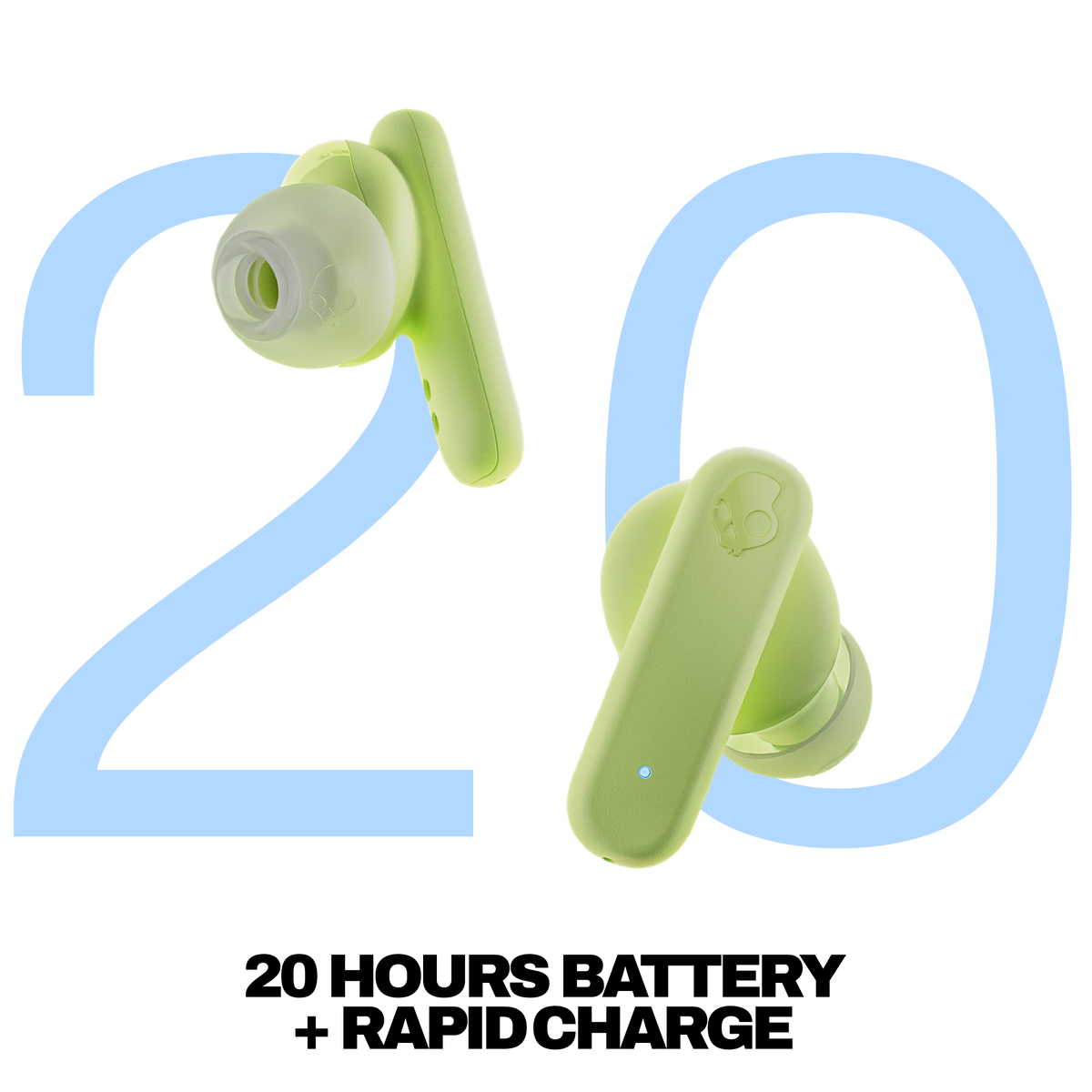 Skullcandy Smokin Buds True Wireless Earbuds - Matcha