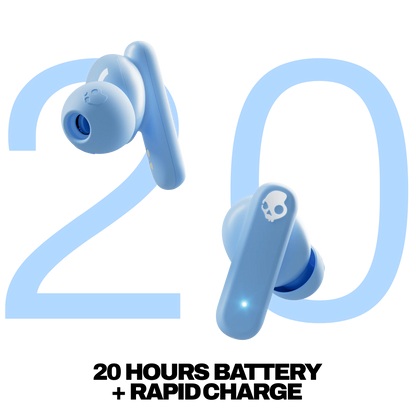 Skullcandy Smokin Buds True Wireless Earbuds - Preppy Blue