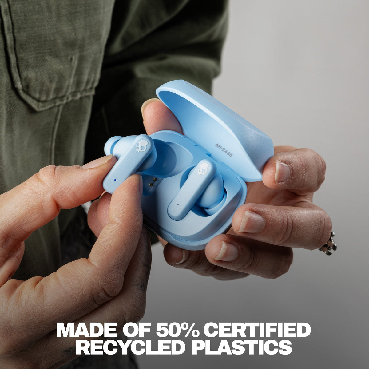 Skullcandy Smokin Buds True Wireless Earbuds - Preppy Blue