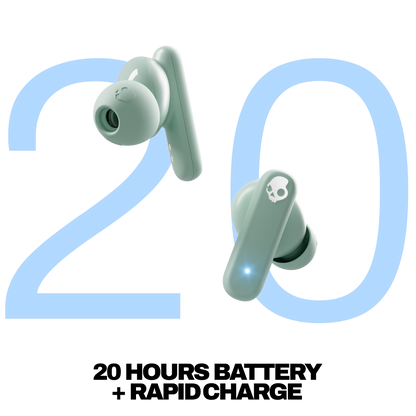 Skullcandy Smokin Buds True Wireless Earbuds - Preppy Sage