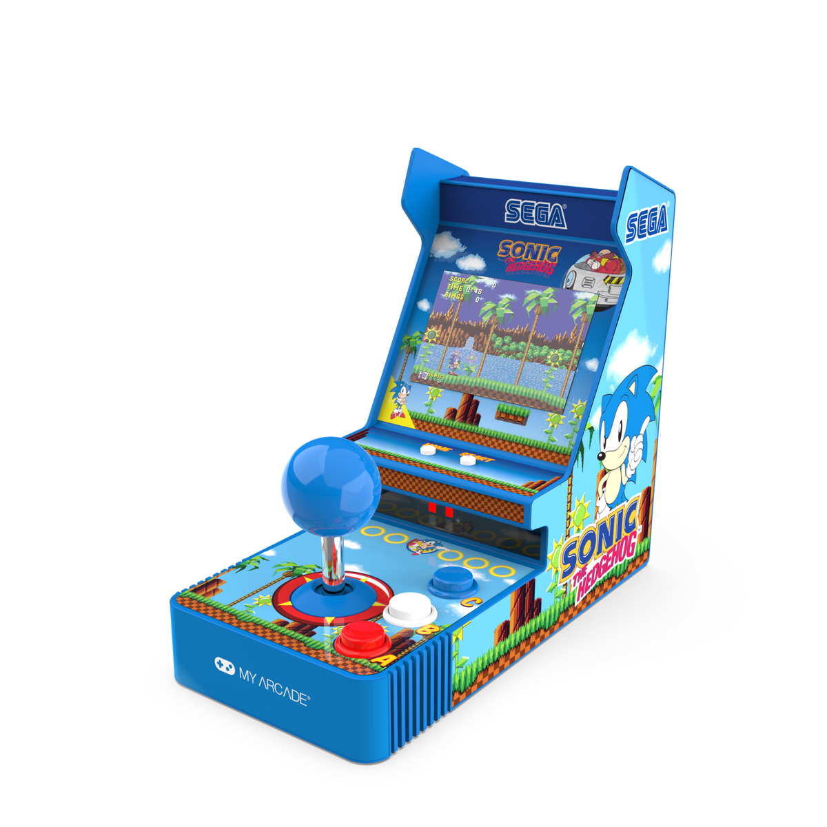 My Arcade Joystick Player 6.8" Sonic the Hedgehog Portable Retro Arcade (2 Games in 1)