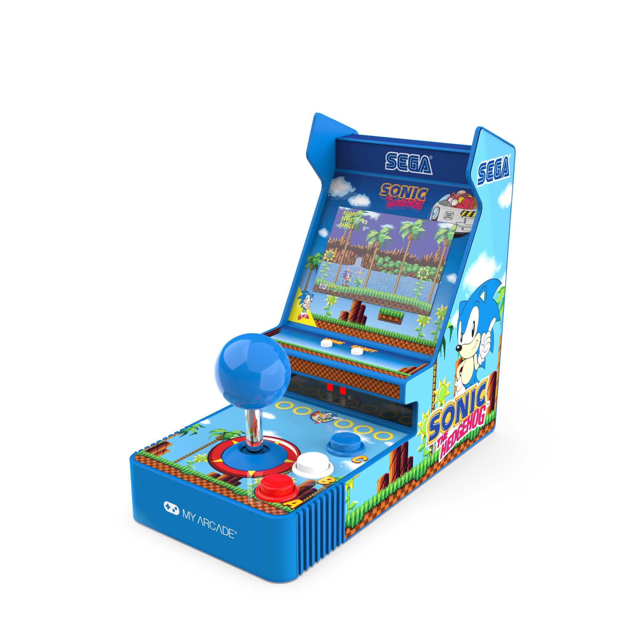 My Arcade Joystick Player 6.8" Sonic the Hedgehog Portable Retro Arcade (2 Games in 1)