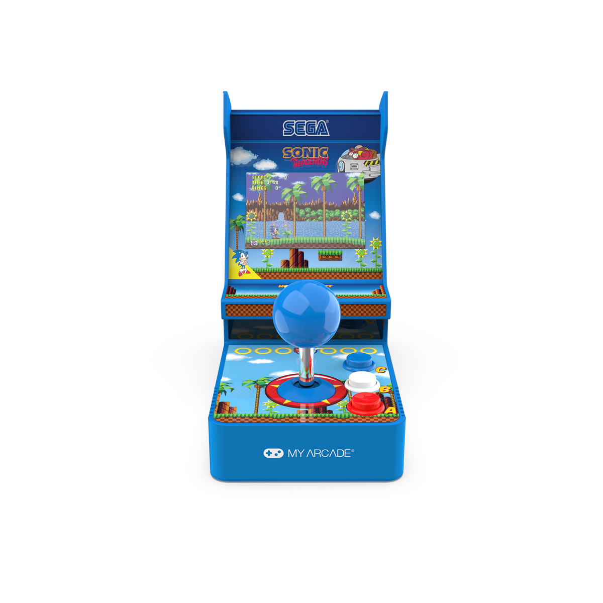 My Arcade Joystick Player 6.8" Sonic the Hedgehog Portable Retro Arcade (2 Games in 1)