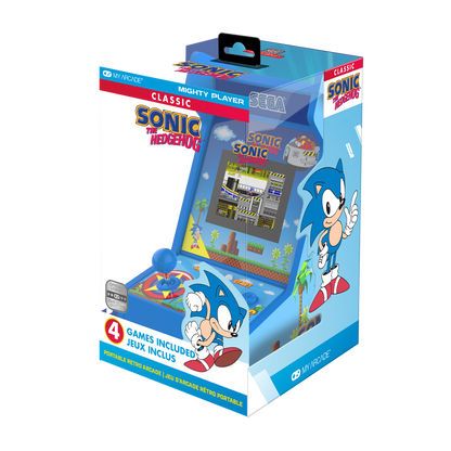 My Arcade Mighty Player 11" Sonic the Hedgehog Portable Retro Arcade (4 Games in 1)