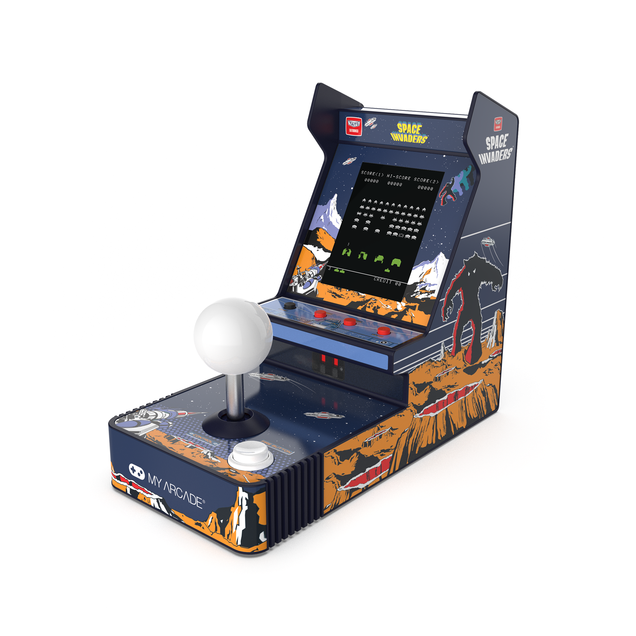 My Arcade Joystick Player 6.8" Space Invaders Portable Retro Arcade