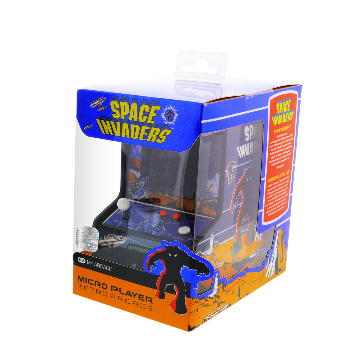 My Arcade Micro Player 6.75" Space Invaders Collectible Retro Arcade - Premium Edition