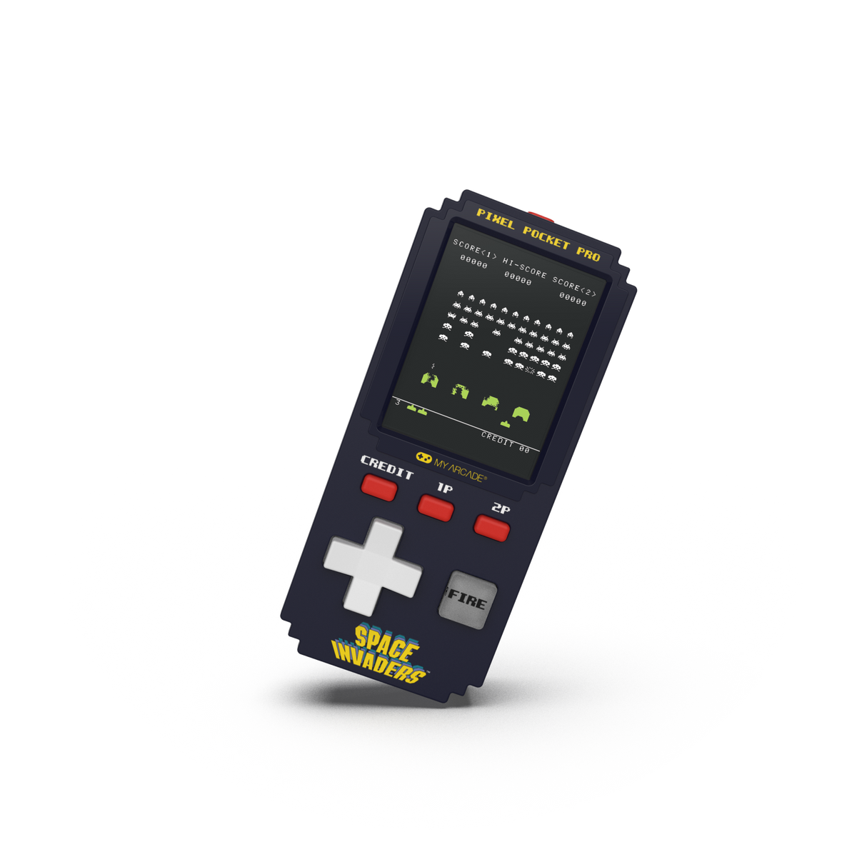 My Arcade Pixel Pocket Pro Space Invaders Portable Gaming System