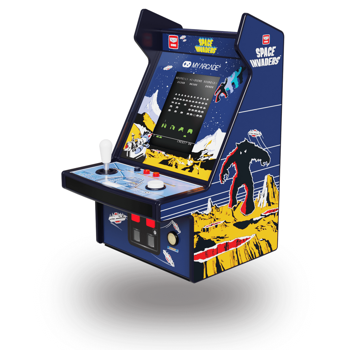 My Arcade Micro Player Pro 6.8" Space Invaders Portable Retro Arcade