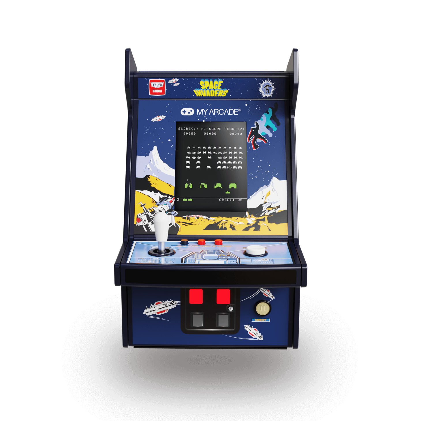 My Arcade Micro Player Pro 6.8" Space Invaders Portable Retro Arcade