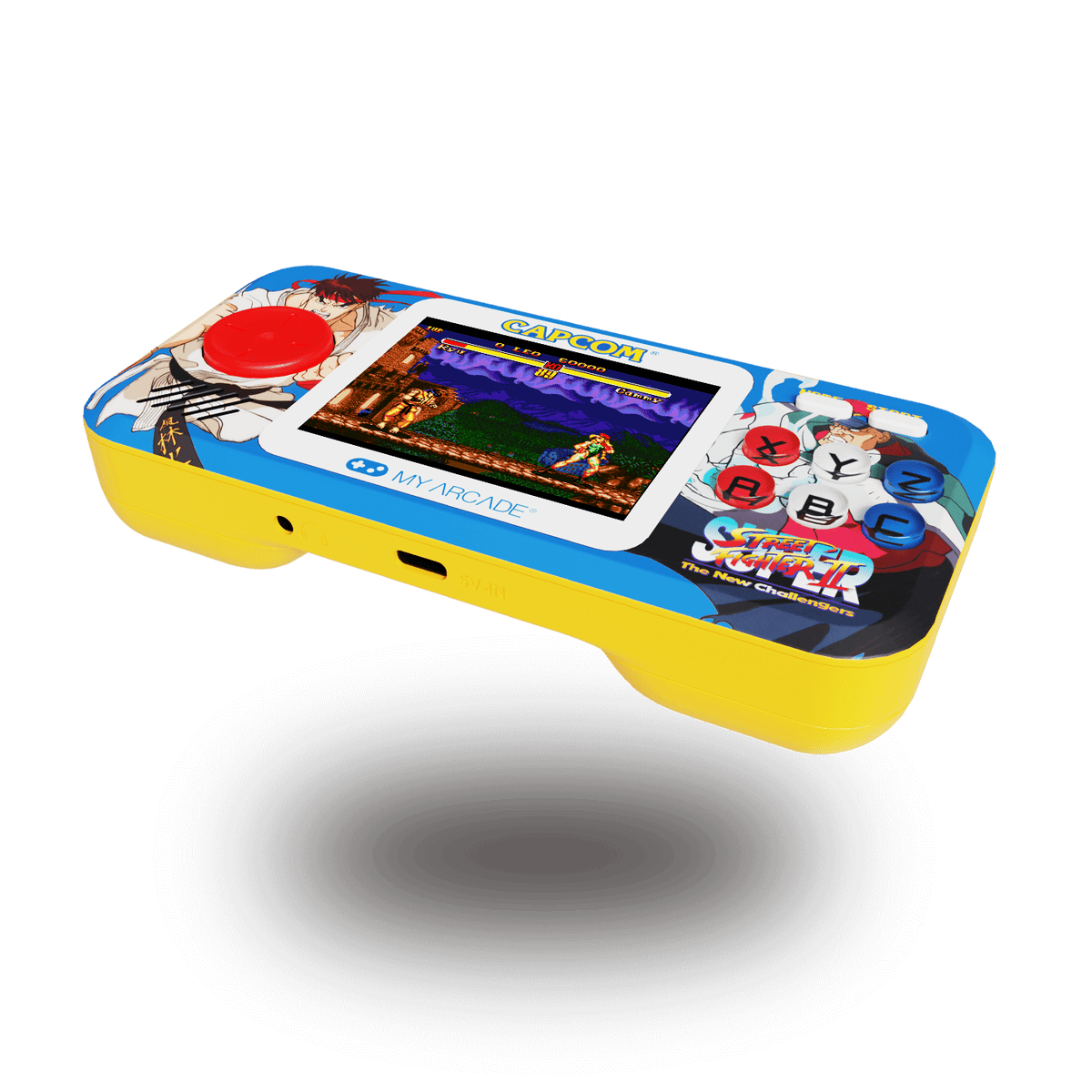 My Arcade Pocket Player Pro Super Street Fighter II Portable Gaming System with Travel Case