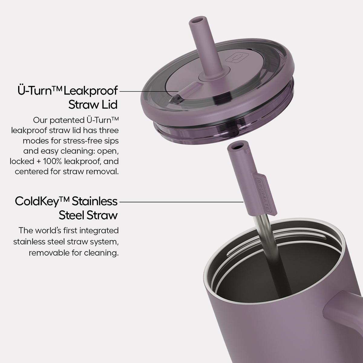 BruMate Era 40 oz Insulated Straw Tumbler