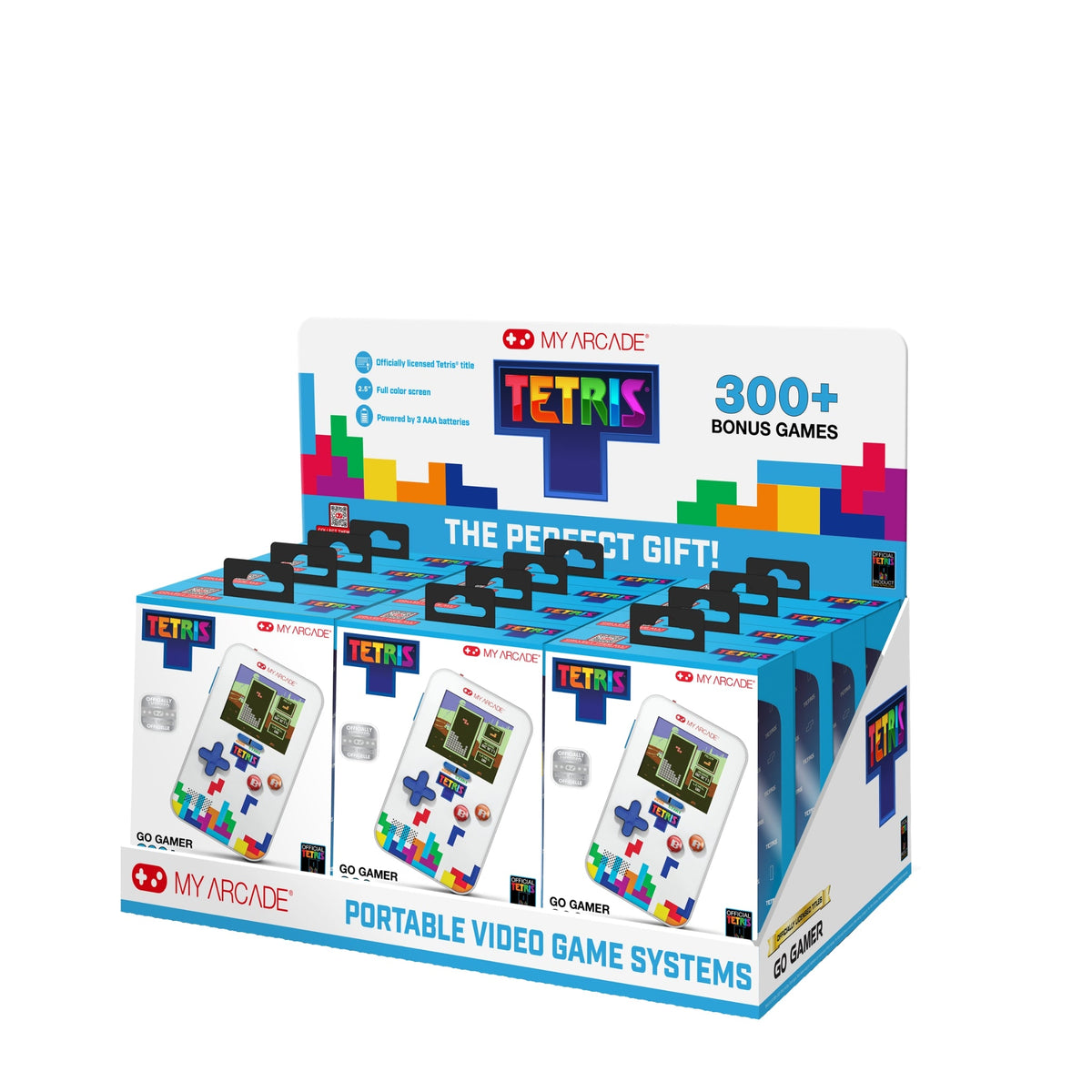 My Arcade Go Gamer Tetris Portable Video Game System (301 Games in 1) - 12 Piece Tray
