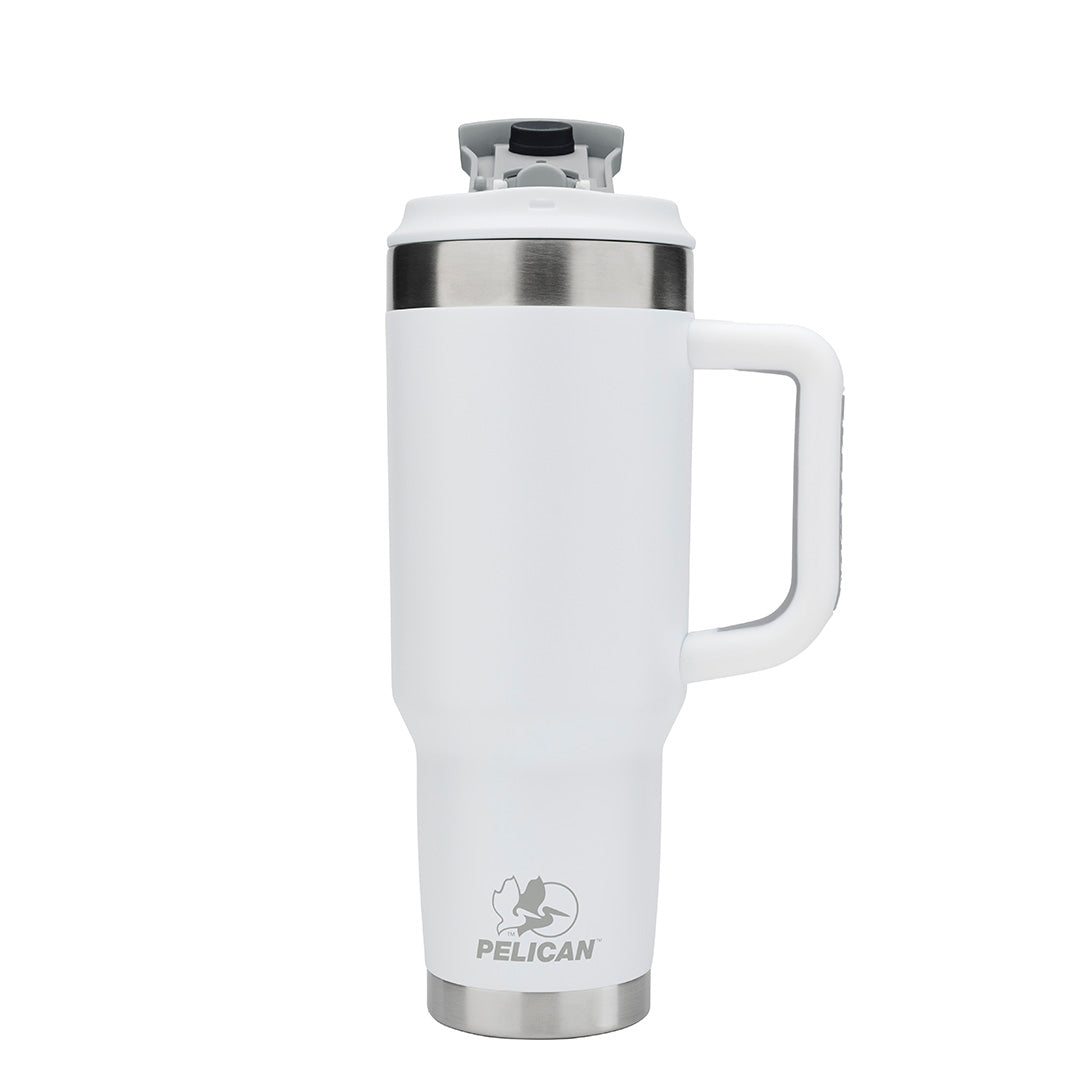 Pelican Porter Dual Lid 40 oz Insulated Tumbler - Bright White