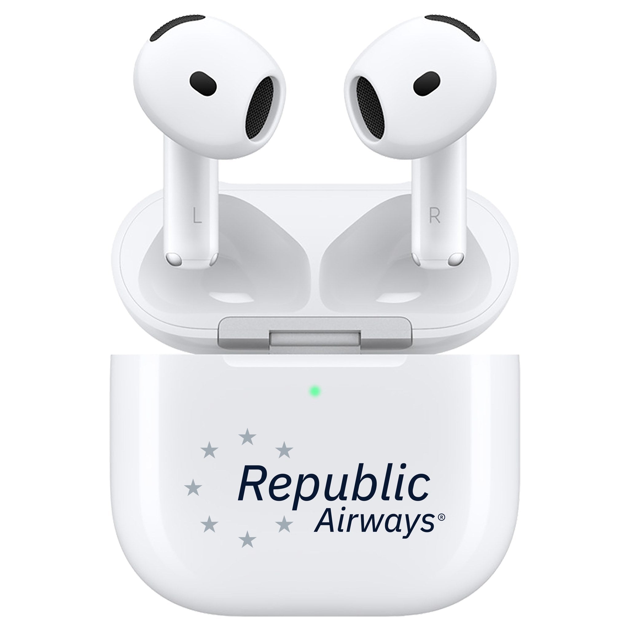 Apple AirPods 4 Wireless Earbuds with Active Noise Cancellation - White with custom logo