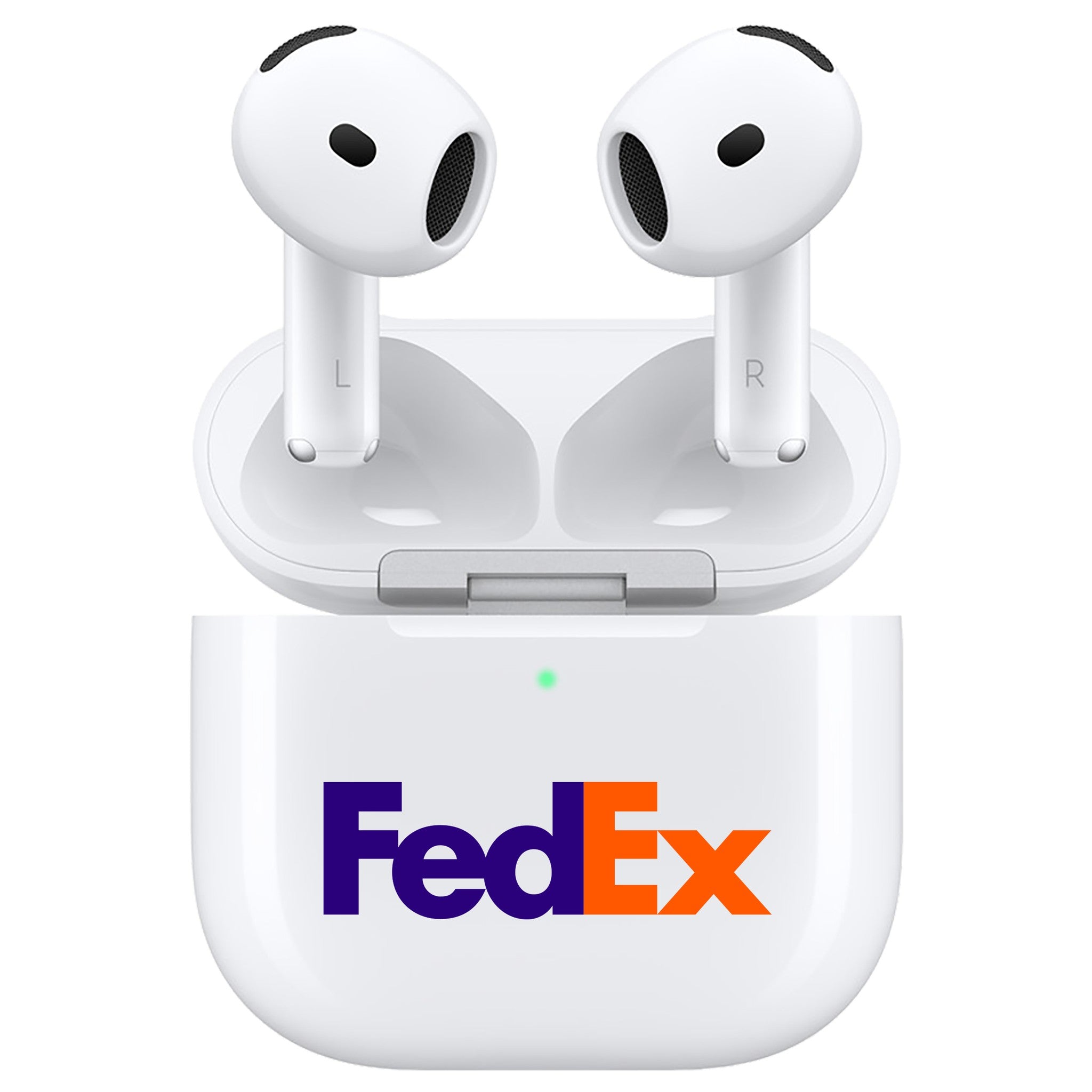 Apple AirPods 4 Wireless Earbuds with USB-C Charging Case - White with custom logo