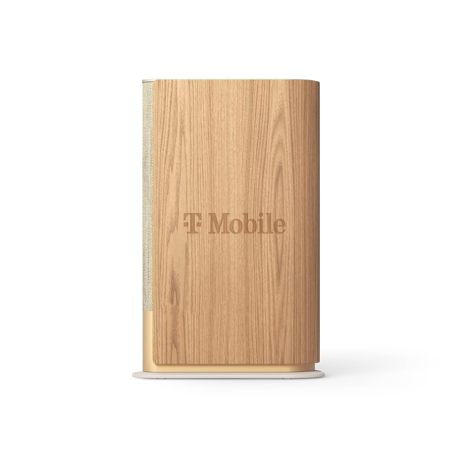 Bang & Olufsen Beosound Emerge Compact Wi-Fi Bookshelf Speaker - Gold Tone/Light Oak with custom logo