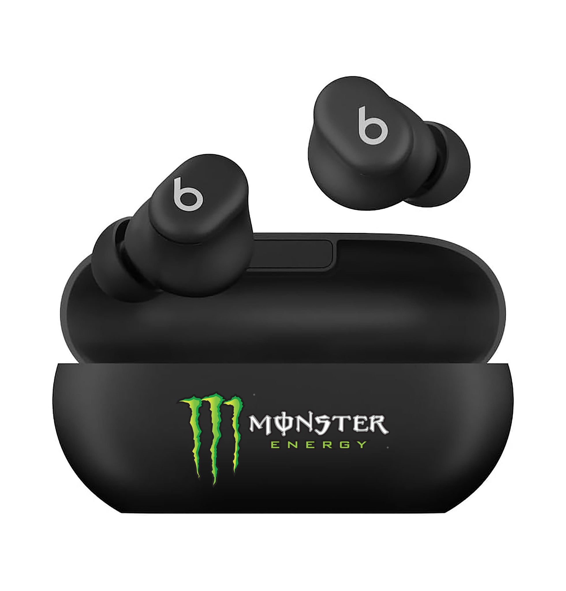 Beats Solo Buds True Wireless Earbuds - Matte Black with custom logo