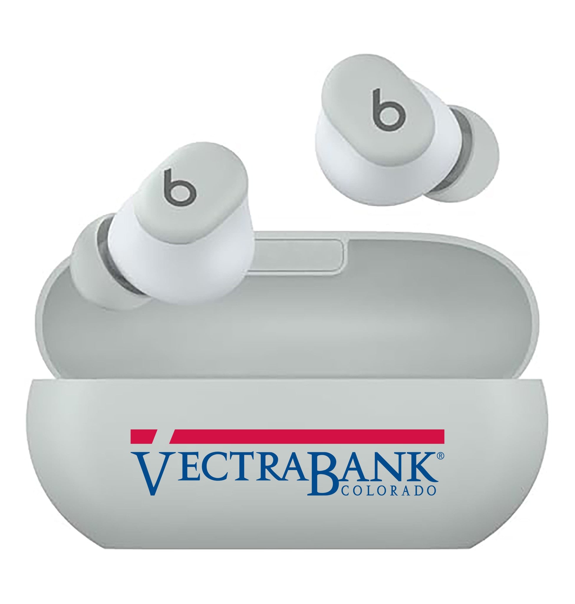 Beats Solo Buds True Wireless Earbuds - Storm Gray with custom logo
